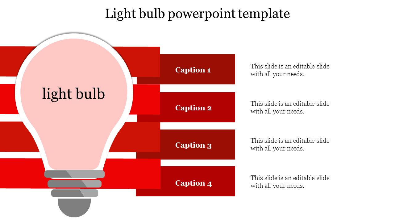 80866-light bulb powerpoint template-Red